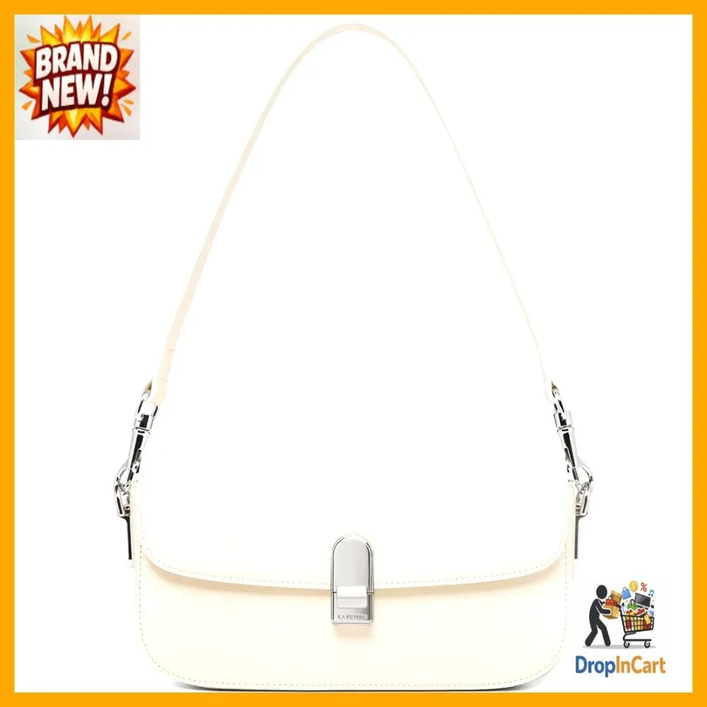 Quilted Leather Crossbody Bag With Chain Strap Elegant Minimal Chic Purse